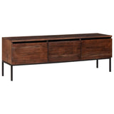 TV Cabinet Honey brown 110 x 30 x 36 cm Solid acacia wood 4104021