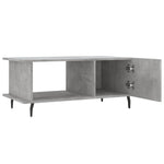 ZNTS Coffee Table Concrete Grey 90x50x40 cm Engineered Wood 829504