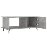 ZNTS Coffee Table Concrete Grey 90x50x40 cm Engineered Wood 829504
