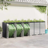 Wheelie Bin Storage for 6 Bins Anthracite 408 x 77.5 x 121.5 cm 3394787