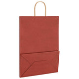 Paper Bags 250 pcs with Handles Red 32x17x44 cm 4101762