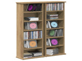 CD Cabinet 2 pcs Artisan Oak 32 x 17 x 92 cm Engineered Wood 8012761