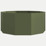 Planter Olive Green 120 x 120 x 50 cm Steel 883748