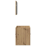 ZNTS 2 Piece Bathroom Furniture Set Artisan Oak Engineered Wood 862037