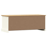 TV Cabinet VIGO White 106x40x40 cm Solid Wood Pine 353176