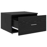 Drawer Cabinet with Wheel Black Oak 55 x 45 x 31 cm 869307