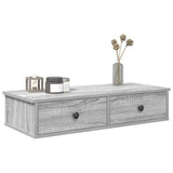 Wall Shelf with Drawers Grey Sonoma 80x31x17 cm Engineered Wood 859955