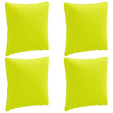 4-Piece Back Cushions PUTTEN 4 pcs 100% Polyester Bright Green 945136