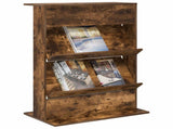 Magazine Rack Smoked Oak 70 x 41 x 96 cm Engineered Wood 899539