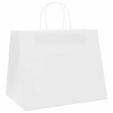 Paper Bags 250 pcs with Handles White 32x22x24 cm 4101623