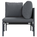 Outdoor Furniture with Cushion Anthracite 80 x 80 x 71 cm Steel 42009986