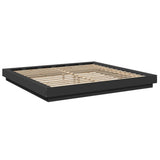 Bed Frame without Mattress Black 180x200 cm Super King 3281169