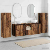 Bathroom Furniture Set 5 pcs Old Wood 33 x 34.5 x 100 cm 3405991