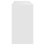 Shoe Bench White 103x30x55 cm Engineered Wood 803290