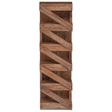 Wine Rack Natural 24 x 14 x 80 cm Solid Mahogany Wood 42012358