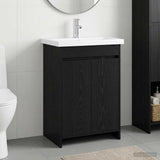Bathroom Furniture Set Black Oak 81 x 40 x 84.5 cm 3404283