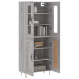 Highboard Grey Sonoma 69.5x34x180 cm Engineered Wood 3198375