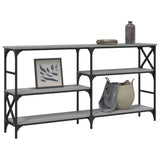 Console Table Grey Sonoma 150x29x76.5 cm Engineered Wood 835472