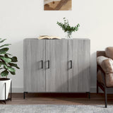 Sideboard Grey Sonoma 90x34x80 cm Engineered Wood 828114