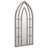 Garden Mirror Sand 70x30 cm Iron for Outdoor Use 318355