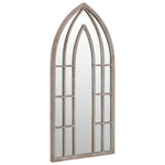 ZNTS Garden Mirror Sand 100x45 cm Iron for Outdoor Use 318353