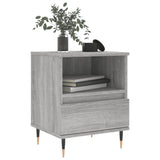 Bedside Cabinets 2 pcs Grey Sonoma 40x35x50 cm Engineered Wood 830617