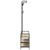 Coat Rack Sonoma Oak 75 x 34 x 184 cm Engineered wood 879954