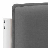 Upholstered Headboard with Headboard White and Light Grey 80 cm 880042