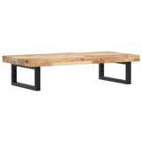 Basin Shelf Wall Mounted Steel and Solid Wood Acacia 3302693