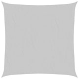 Sun Shade Sail Light Grey 7x7 m 100% Polyester Oxford 4000407