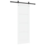 Sliding Door White 73.5 x 211 cm Solid Pine Wood 3333273