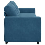 Sofa Blue 221 x 78 x 80 cm Fabric 4105143