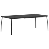 Outdoor Furniture Set Folding 9 pcs Anthracite Iron and Steel 3422900