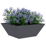 Garden Planter 5 pcs Anthracite 40 x 40 x 15 cm 873815