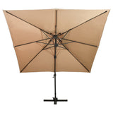 Cantilever Garden Parasol Taupe 312374