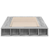 Bed Frame without Mattress Grey Sonoma 120x200 cm 3280487
