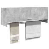 808237 Wardrobe Concrete Grey 100x32,5x35 cm Engineered Wood