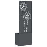 Garden Privacy Screen Floral Anthracite 50 x 32 x 150 cm 876436