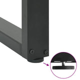 Dining Table Legs U-Shaped 3 pcs Anthracite 80x cm Steel 4013206