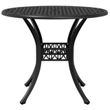 3 Piece Bistro Set Black Cast Aluminium 3216331