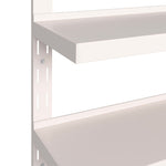 ZNTS 2-Tier Floating Wall Shelves 2 pcs Stainless Steel 200x30 cm 3055899