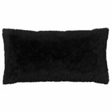 Cushion Cover 12 pcs HEERLEN Black 40 x 80 cm PV Fleece 910119