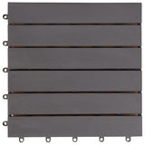 Decking Tiles 30 pcs Grey Wash 30x30 cm Solid Acacia Wood 3054433