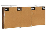 Bathroom Cabinet Set 3 pcs 110 x 10.5 x 60.5 cm Engineered wood 3403724