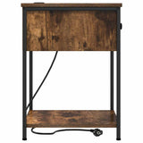 Bedside Cabinet with Drawer 2 pcs Smoked Oak 42 x 41 x 56 cm 859425