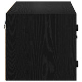 Wall Cabinets 2 pcs Black Oak 68 x 37 x 35 cm Engineered Wood 882918
