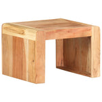 ZNTS Side Table 43x40x30 cm Solid Acacia Wood 323588