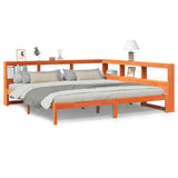 Bookcase Bed without Mattress Wax Brown 180x200 cm Solid Wood Pine 3324310