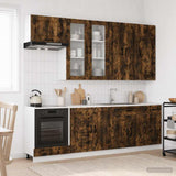 Kitchen Unit KALMAR 8 pcs Smoked Oak Engineered Wood 3438198