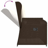 Garden Bench Brown Poly Rattan 3394459